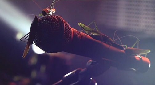 PaulMcCartneyGrasshopperMic Paul McCartney Grasshoppers Microphone