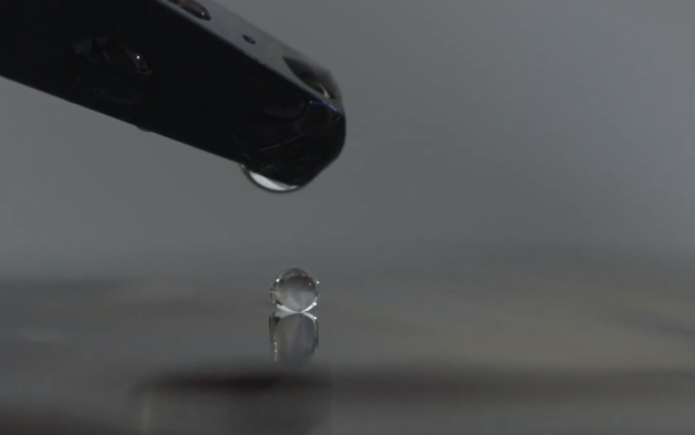 Slow motion water droplets