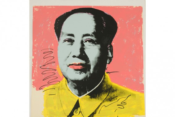 Andy Warhol, "Mao," Courtesy Gallery Valentine