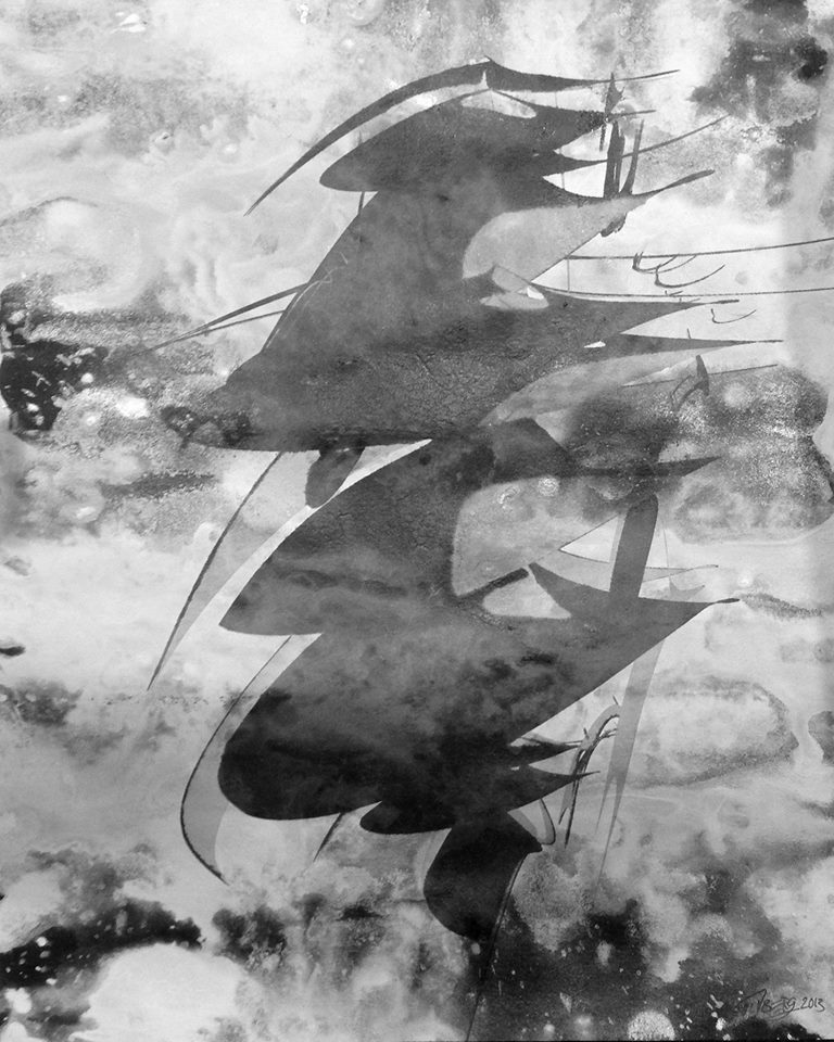 Vessel Study #2, 2013. Acrylic and pigment print on paper. 8.5 x 11 inches. Vessel Study #2, 2013. Acrylic and pigment print on paper. 8.5 x 11 inches.