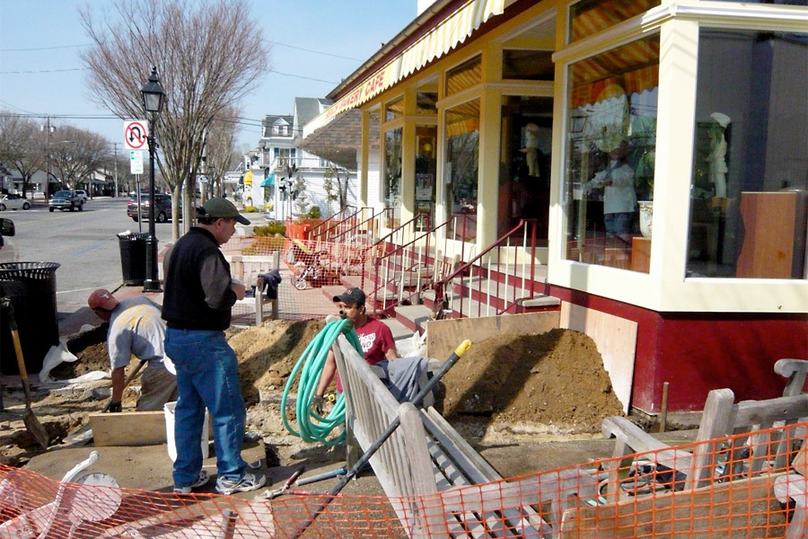 Beach Bakery Cafe during the renovation