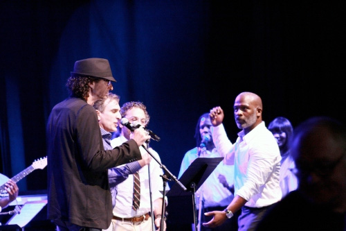 Howard Stern, Pat Mnocchia, Thomas Gardner and Bebe Winans