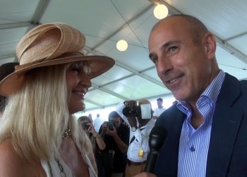Katlean de Monchy and Matt Lauer at The Hampton Classic