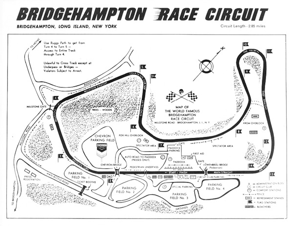 Bridgehampton Race Circuit MAP