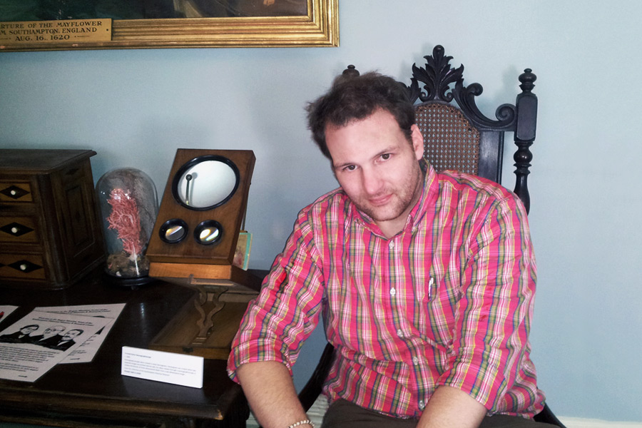 Oliver Peterson in the Rogers Mansion