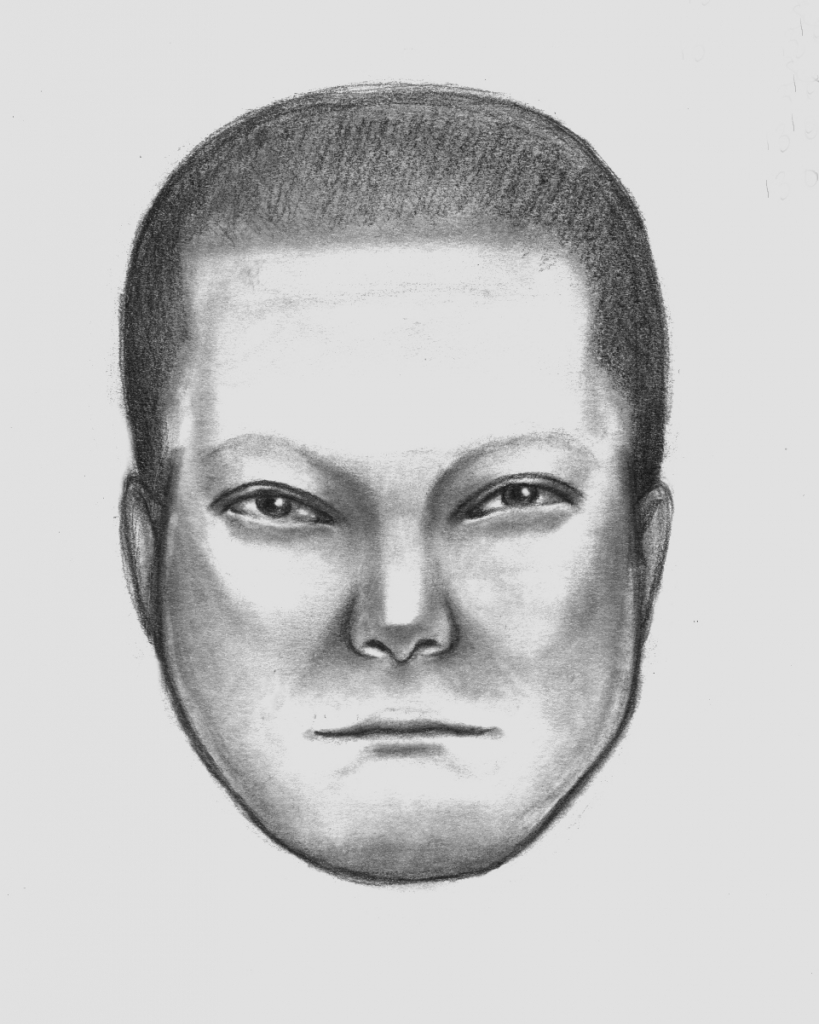 Police sketch of Sag Harbor robbery suspect. 