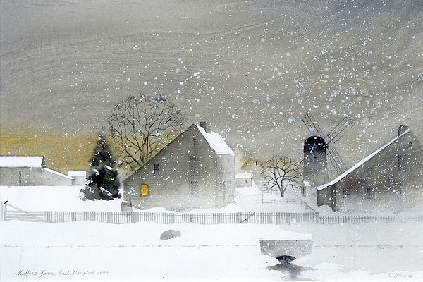 Claus Hoie, Mulford Farm and Home Sweet Home, 2002, watercolor