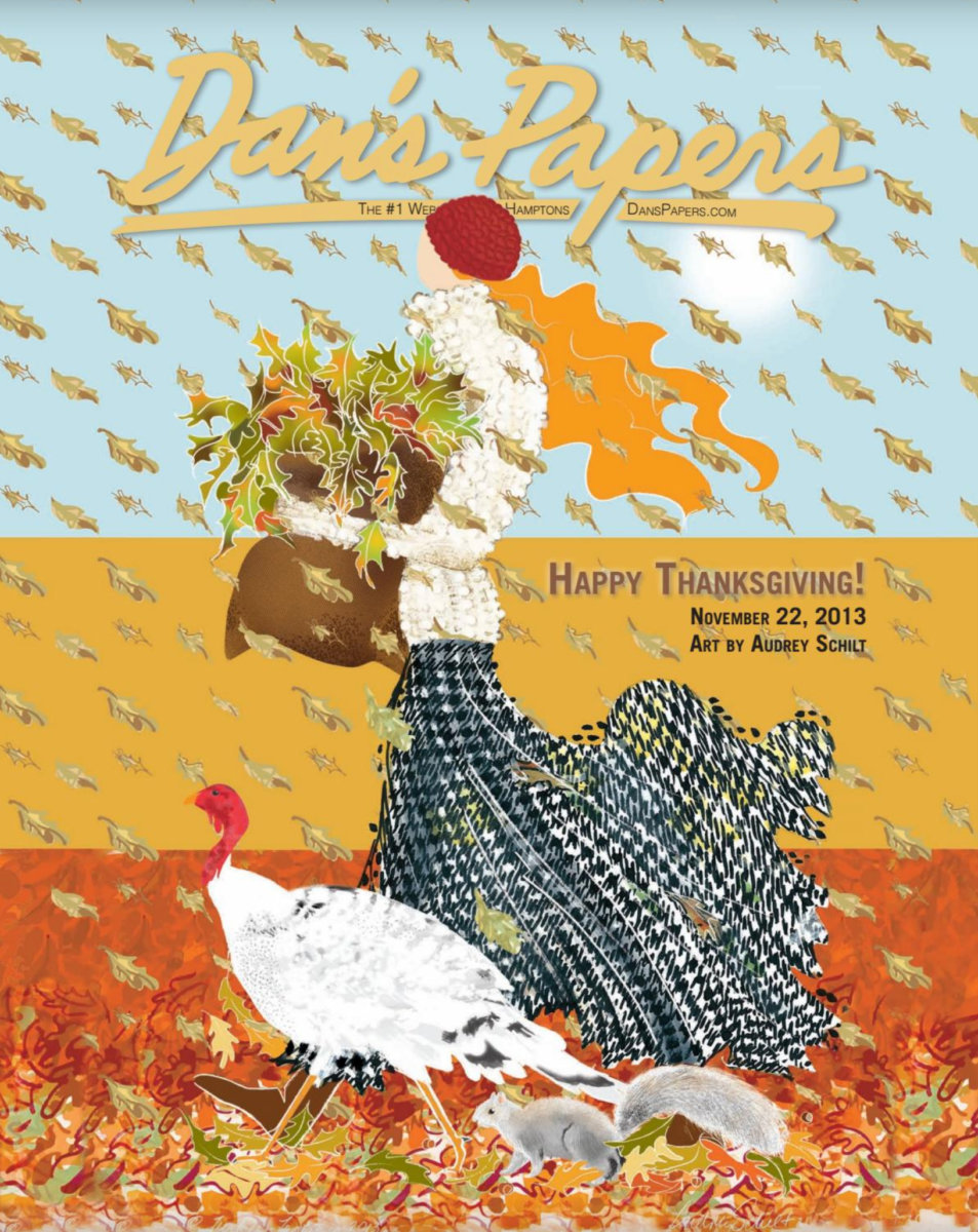 November 22, 2013 Dan's Papers cover art by Audrey Schilt for Thanksgiving