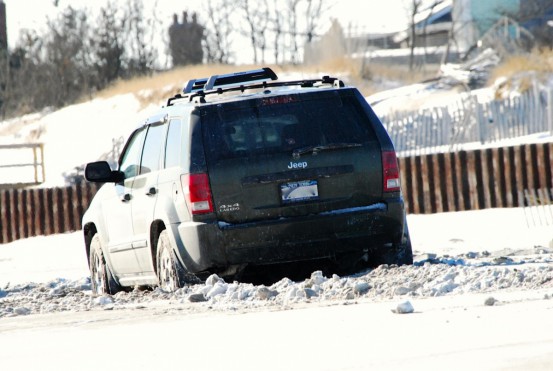 A second Jeep SUB stuck in the sand, this one at Mecox. 