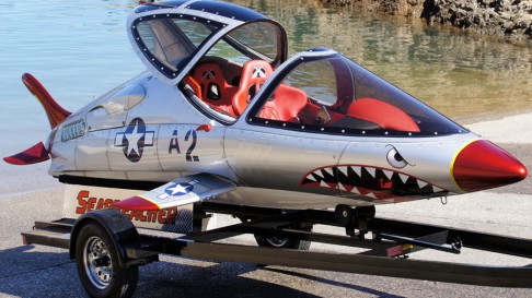 Seabreacher with custom WWII fighter paint