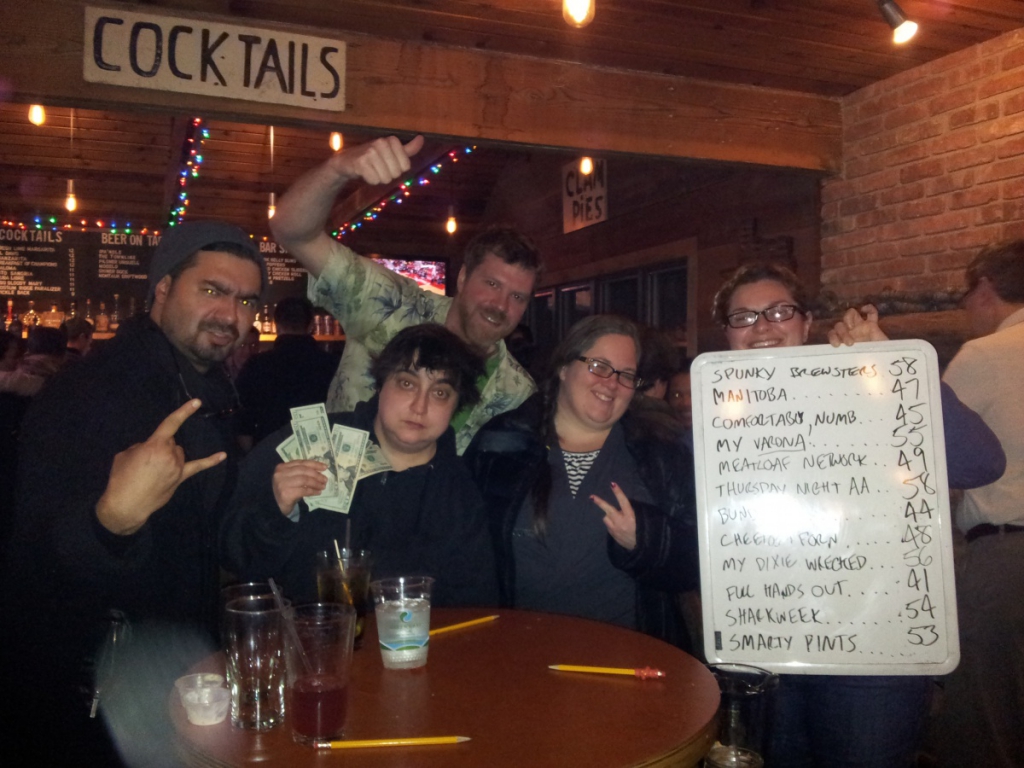 The Spunky Brewsters came in second.