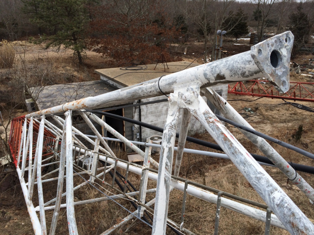 The tower in Sag Harbor was knocked down and demolished.
