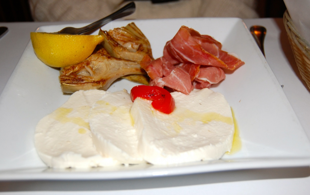 Hot artichoke salad.