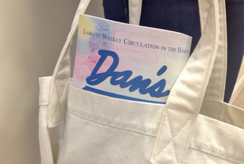 Toting around Farhampton with Dan's Papers.