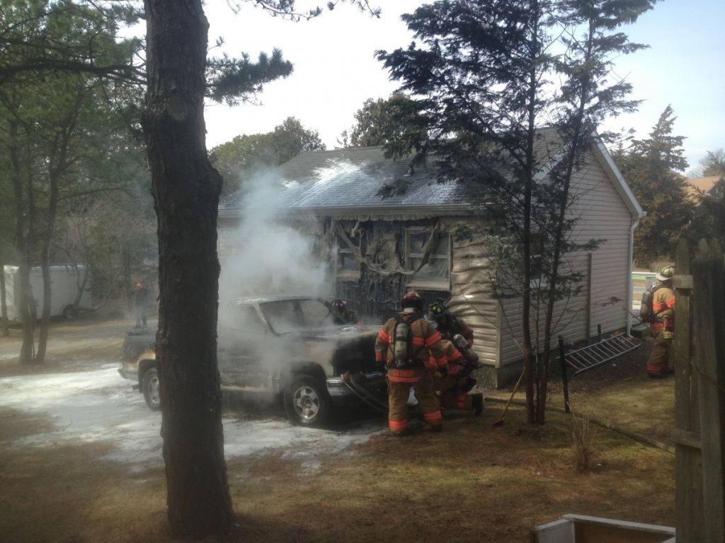 southampton truck fire