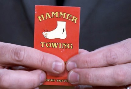 Jimmy Fallon Hammer Towing Card
