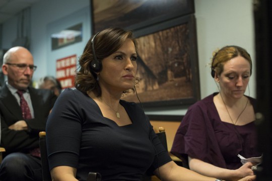 Mariska Hargitay in the director's chair.  