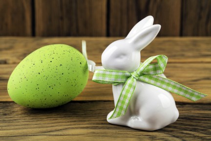 Easter bunny and egg