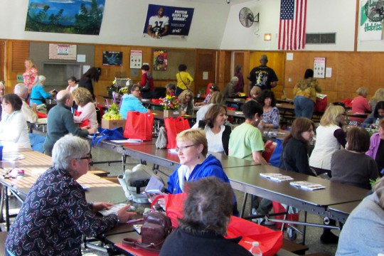 In the Cafeteria at CCE Garden School Day