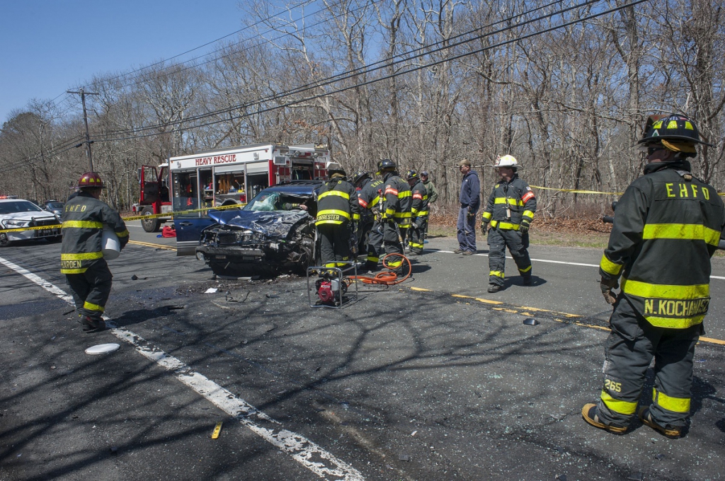 April 16 crash on Route 114 in East Hampton.