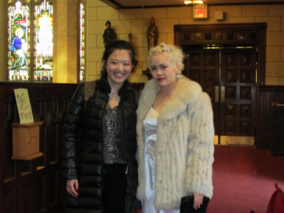 Yiyi Han and Rebecca Kiembock at Basilica Parish of the Sacred Hearts of Jesus and Mary