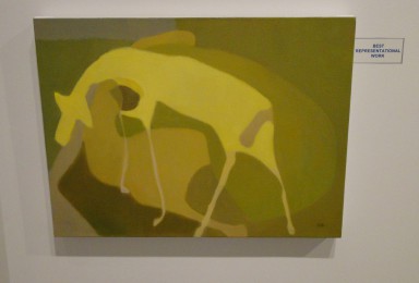 Best Representational: Fran Hand, "Horse in Landscape," oil