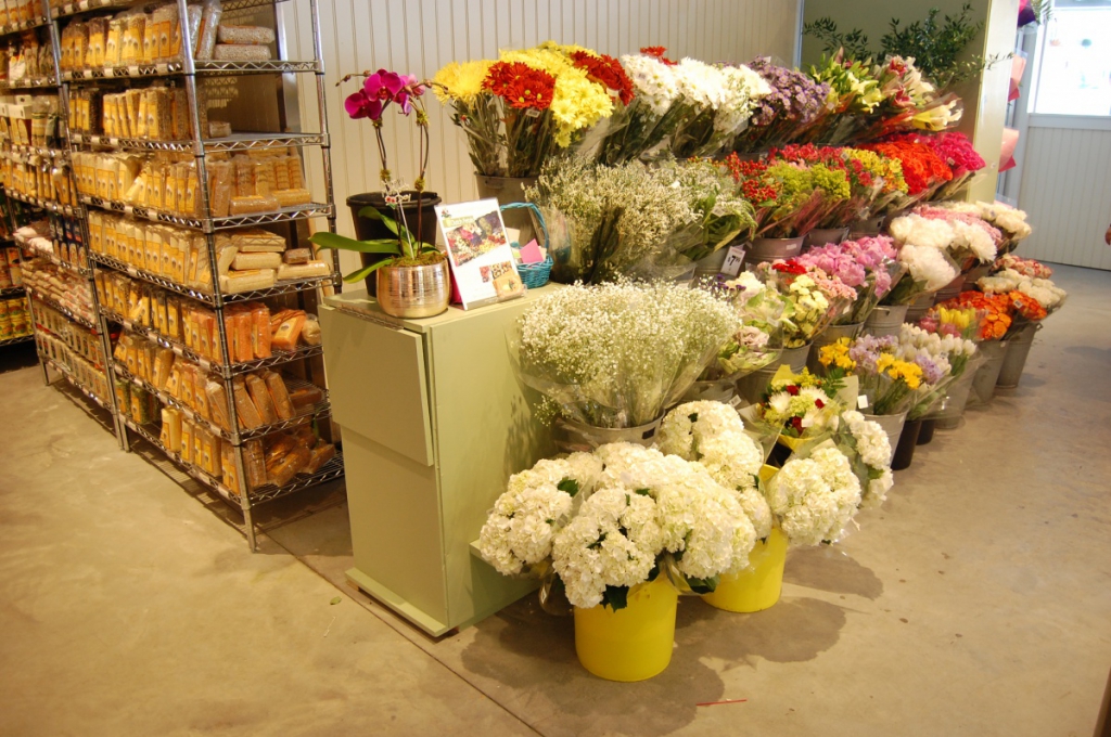 Fresh flowers at Citarella