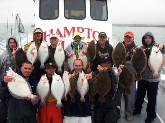 A good day for fluke on the Hampton Lady