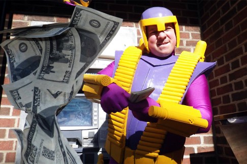 Moonbase cosplayer Steampunk Cylon John D'Antonio as Trapster