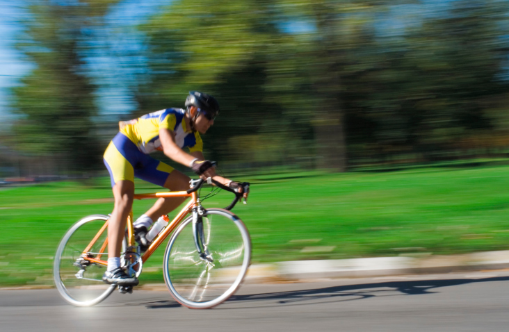 Racing Cyslist - Blurred Motion