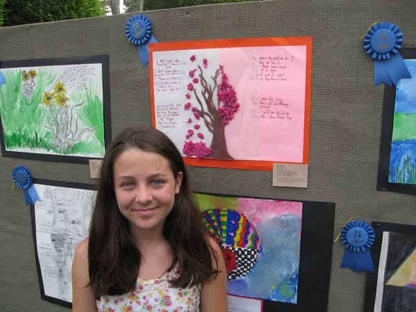 Amagansett School winner Olivia Davis, 6th grade, Art and Poetryjs