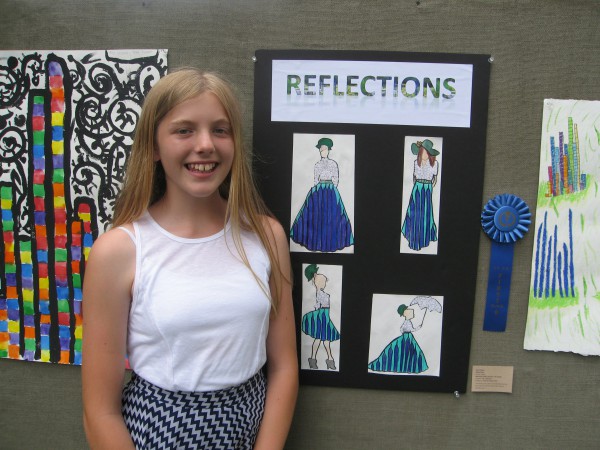 Erin Decker, 7th Grade, Montauk Public School, winner Fashion Illustration
