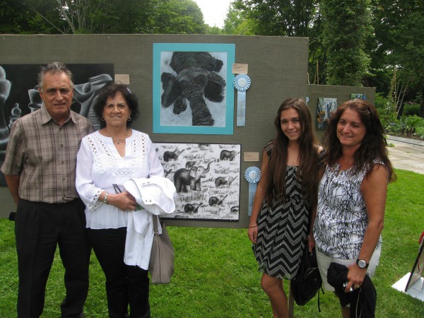 Rachel Grupp and family, Longwood HS, winner