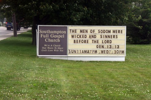 Southampton Full Gospel Church Sign