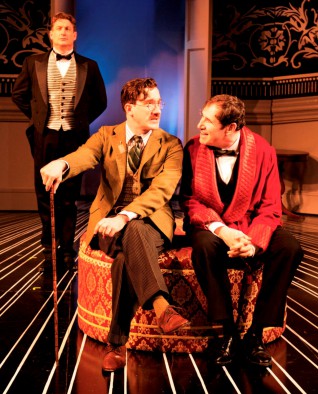 Carson Elrod as James Joyce and Richard Kind as Henry Carr