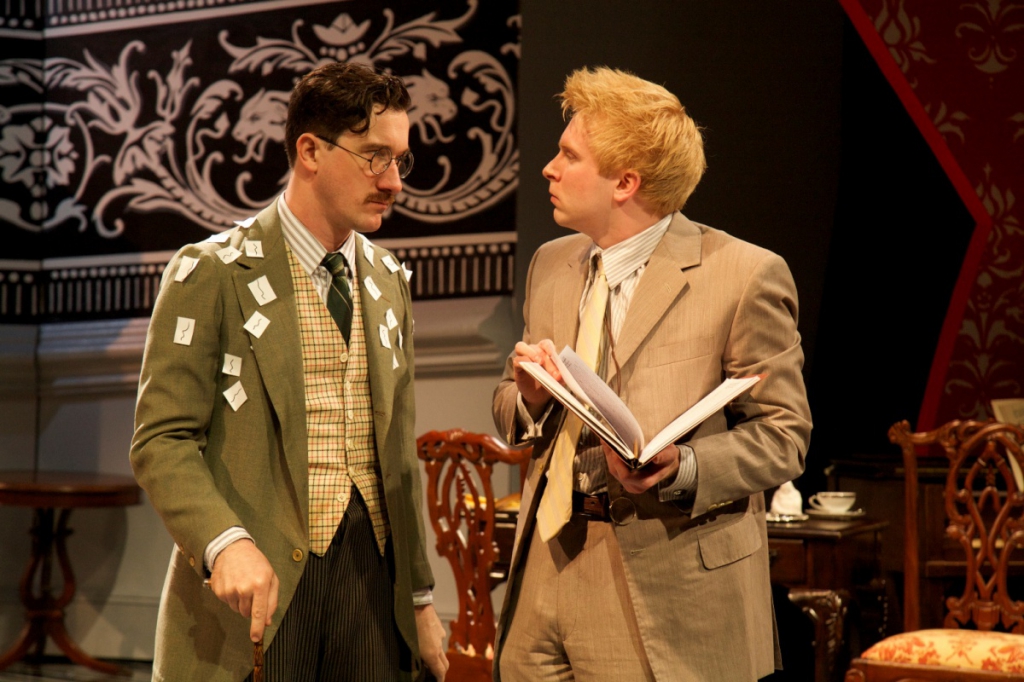 Carson Elrod as James Joyce and Michael Benz as Tristin Tzara