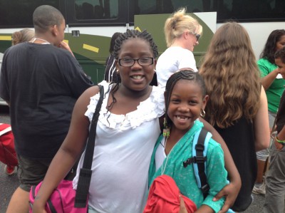  Kayln, age 9 of Brooklyn, and Aneesa, age 8 of Brooklyn, began their Fresh Air summers on July 10 in the Hamptons. 