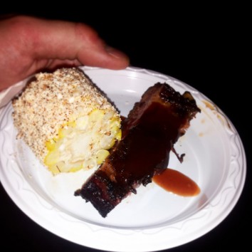 Smokin' Wolf Ribs and cotija corn