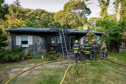 Members of Spring Fire Department saved the Cedar Drive home