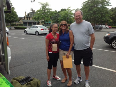  Fresh Air Fund hosts Linda and Ronald Schaefer welcomed back Tatiana, 13, of the Bronx. 