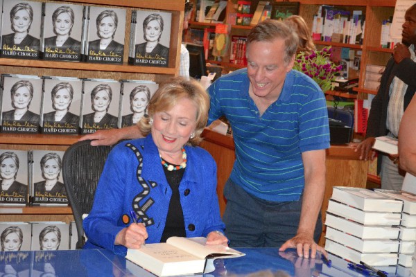 Hillary Clinton and Howard Dean at BookHampton's "Hard Choices" book signing.