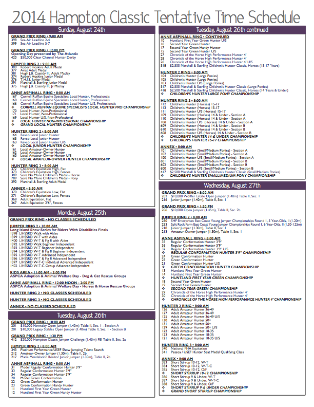 2014 Time Schedule 1