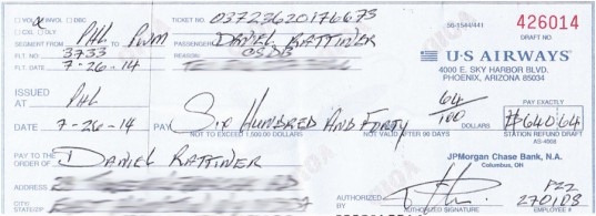 Dan airline check
