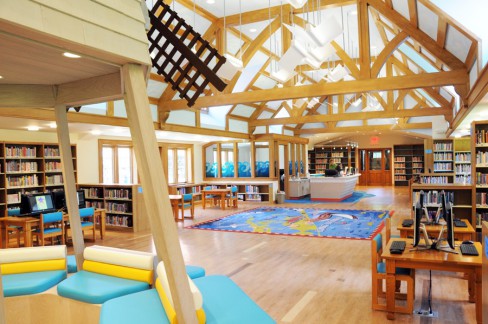 East Hampton Library's redesigned children's wing has a distinctly “East End” look and feel.