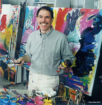 Peter Max in his studio.