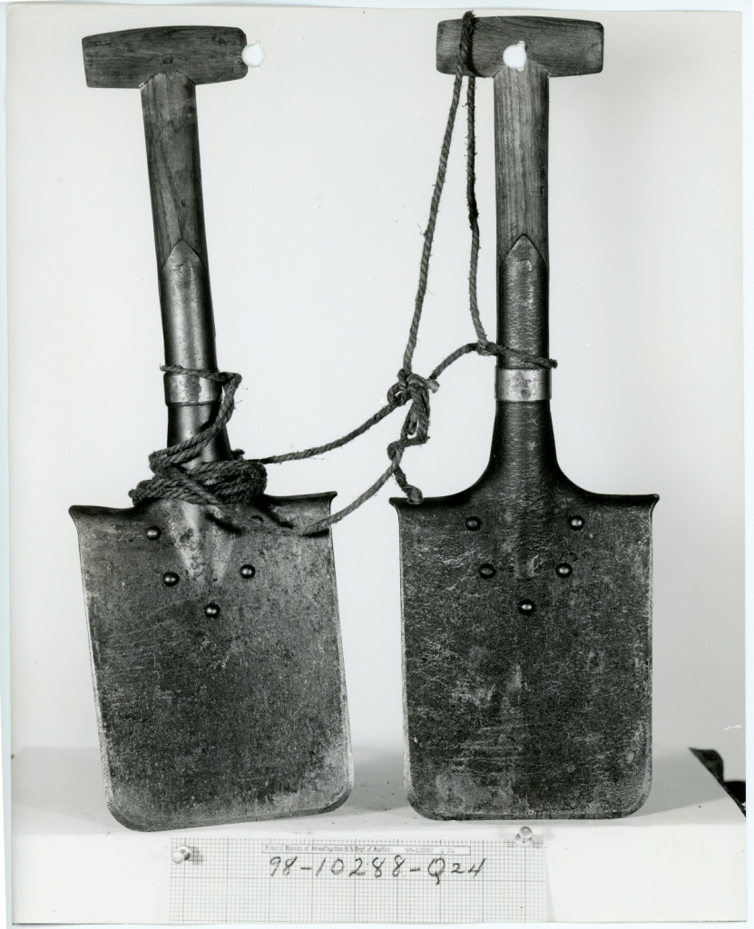 Artifacts that contributed to the Nazi Saboteurs exhibition.