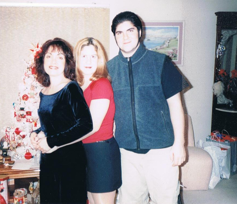 The author with neice Kim and nephew Rich