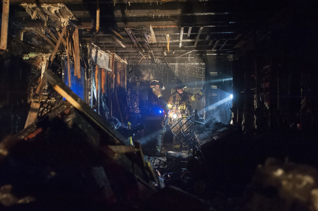 Fire gutted the house at 787 Accabonac Road on September 13.