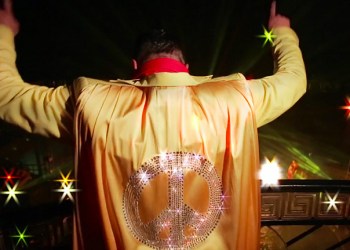 Sir Ivan as Peaceman during his Midnight Sun record release party