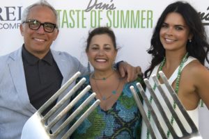 Co-hosts of the Food Network's "The Kitchen", and the Taste of Two Forks, Geoffrey Zakarian, Karine Bakhoum (middle) and Katie Lee.